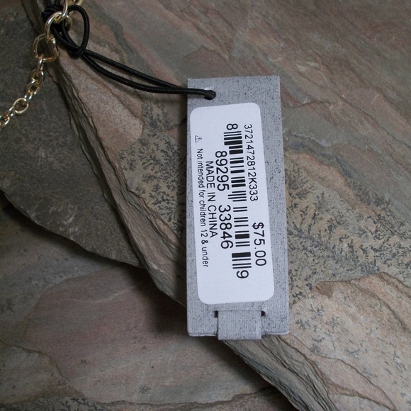 Robert Lee Morris Soho Gold Tone Necklace - Picture 5 of 5